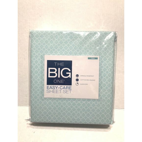 The Big One Other - The Big One Twin Sheet Set - Blue Ditsy NWT